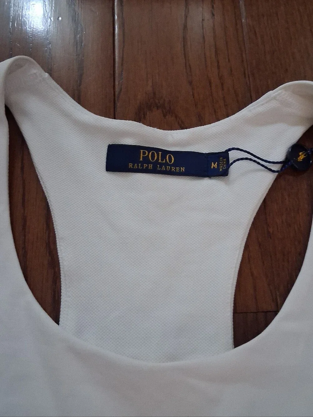 Polo Ralph Lauren Girls White Racerback Ruffle Hem Tennis Dress Size‎ Medium